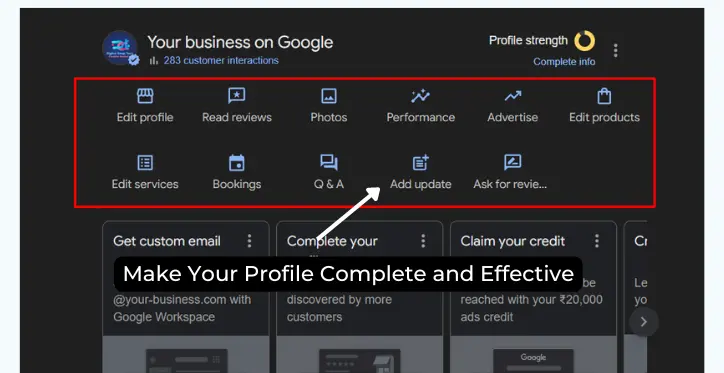 Optimize Google Business Profile