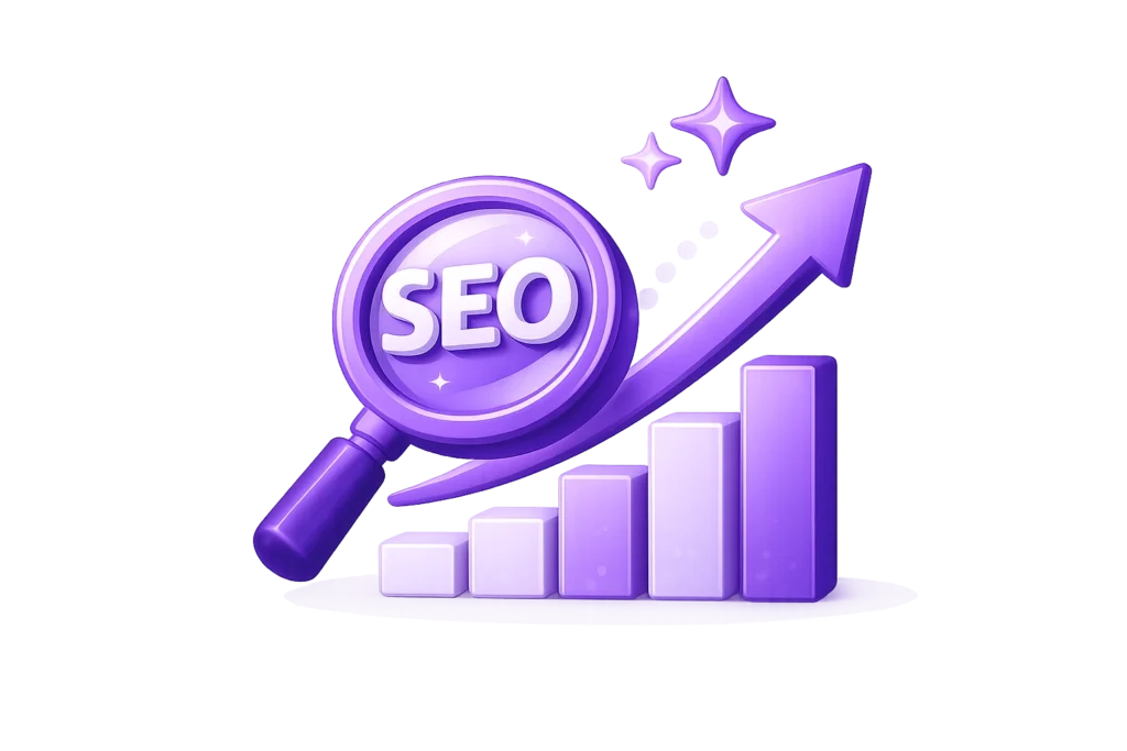 SEO timeline icon representing gradual growth and long-term results for small businesses.