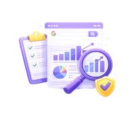SEO audit for gyms showing website analysis and local search performance review