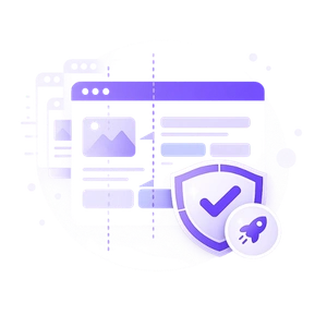 Core Web Vitals icon showing visual stability and reduced layout shift for better website usability