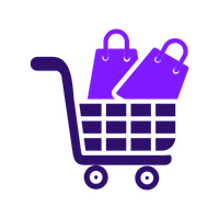 Ecommerce SEO services icon representing online store optimization to increase product visibility, organic traffic, and sales.