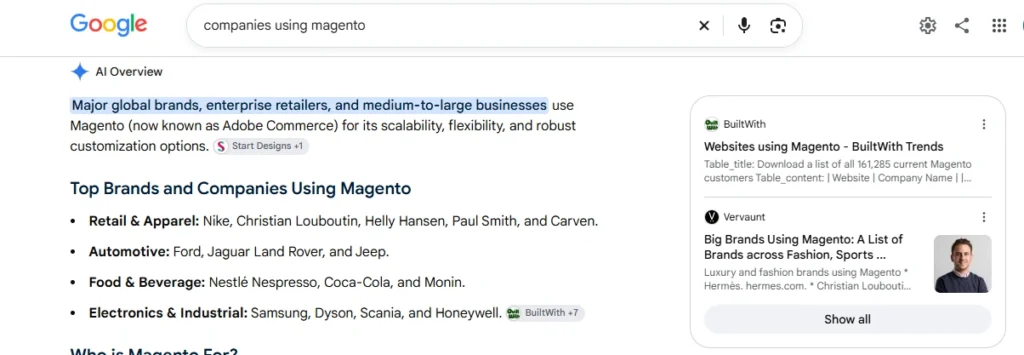 Google AI search results showing how AI-generated answers can influence SEO visibility and website discovery