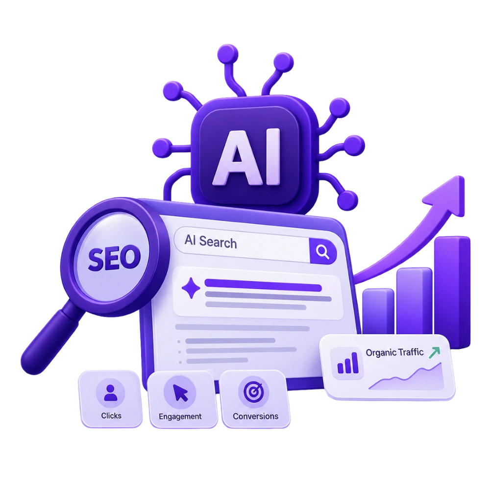 AI Search changing SEO success metrics with organic traffic, engagement, clicks, and conversions